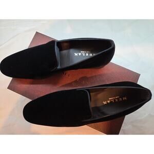 Mezlan Men's Lublin Velvet9273 Formal Slip-On in Black 10.5M